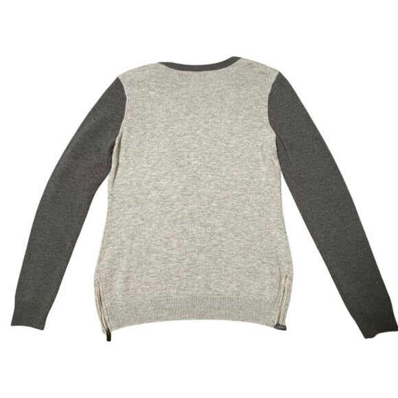 Talbots Wool Blend Crewneck Sweater With Contrasting Sleeves SIZE-SMALL - Picture 3 of 8